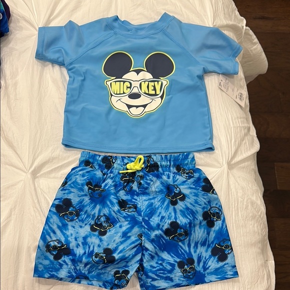 Disney Mickey Mouse Blue Swim Set for Kids- 18M - Picture 1 of 4